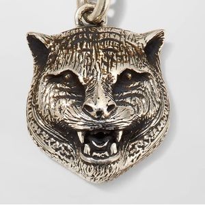 Gucci Silver Tiger Head Pendant